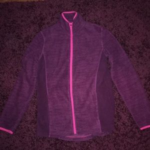 Zip-up fleece athletic top